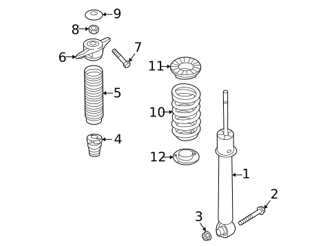 Shocks & Components for 2025 Kia Sorento #1