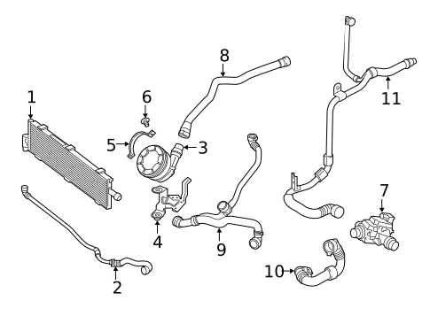 Inverter Cooling Components for 2022 Mercedes-Benz Metris #0