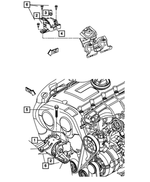 6104412AA - 2.0L Turbo Diesel; Engine: Hex Head Bolt And Coned Washer, Mounting for Mopar Image