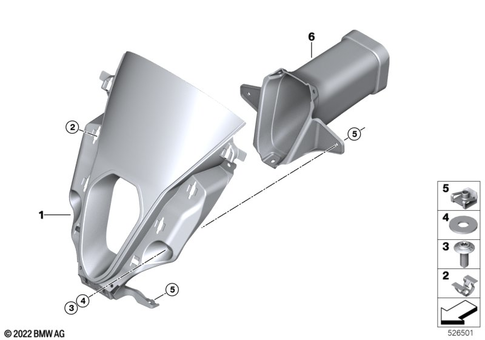 Motorcycle Trim Section, Windshield for 2022 BMW-Motorrad M 1000 RR #16