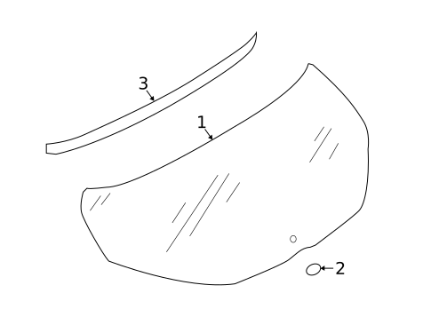 Glass - Lift Gate for 2025 Nissan Kicks Play #0