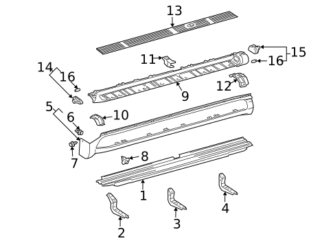 Running Board for 2006 Lexus GX470 #0