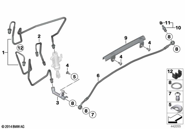 34327679297 - Brakes: Adapter -  for BMW-Motorrad Image image