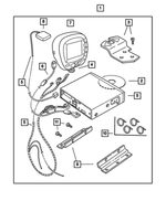 82207528 - Mopar Accessories - Component Parts: Vehicle Navigation Kit for Mopar Image