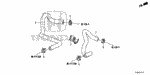 79721T2GA00 - Electrical/Exhaust/Heater/Fuel: HOSE, WATER INLET for Honda Image