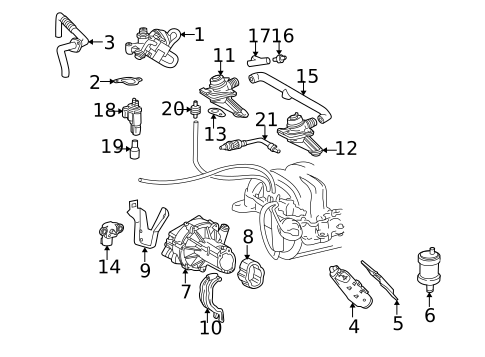 Emission Components for 2004 Mercedes-Benz G55 AMG #0