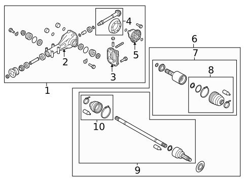 Axle & Differential for 2023 Subaru Crosstrek #2