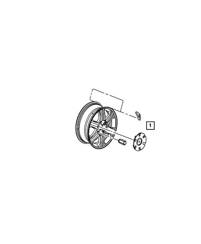 4743498AB - : Wheel Center Cap for Mopar Image