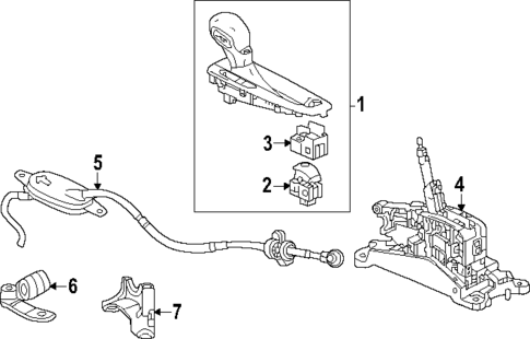 Transmission Shift Lever for 2024 Chevrolet Trax #0