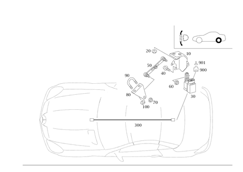 Regulation of Dynamic Headlamp Range Control, Rear for 2008 Mercedes-Benz SLK280 #0