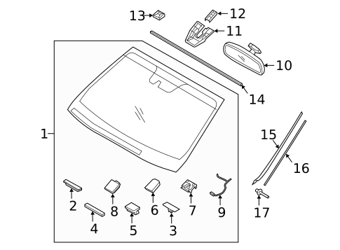 Lane Departure Warning for 2017 Hyundai Santa Fe #1