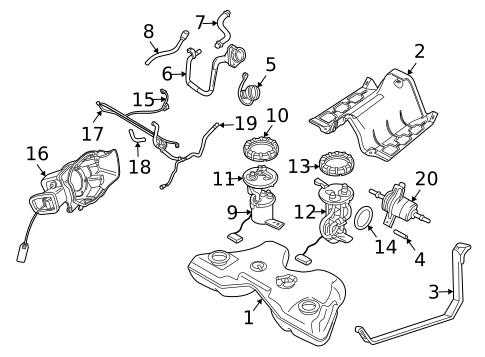 Fuel Storage for 2003 Jaguar S-Type #0