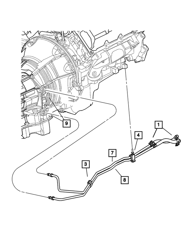 52079878AB - Cooling: Oil Cooler Tube Clip for Jeep: Liberty Image