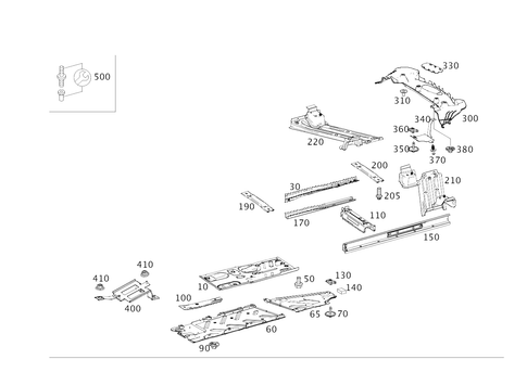 Front Floor for 2021 Mercedes-Benz CLA250 #0