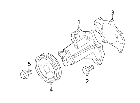 Water Pump for 2018 Nissan NV3500 #0