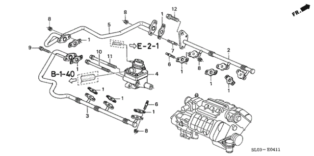 Second Air Valve for 2000 Acura NSX #0