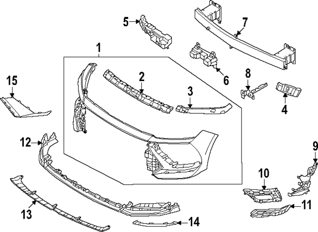 86510L1700 - : Bumper Cover for Hyundai Image