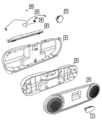 1DK62DKAAC - Electrical: Speaker Panel Handle for Mopar Image