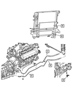 55056776AB - Cooling: Oil Cooler Tube And Hose for Mopar Image