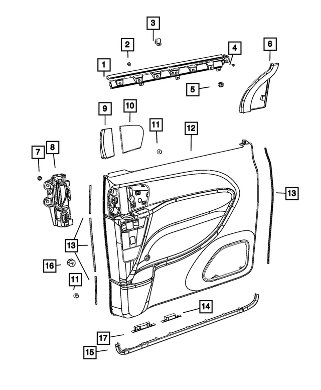 68338918AA - Interior Trim: Hex Flange Head Screw for Mopar Image image