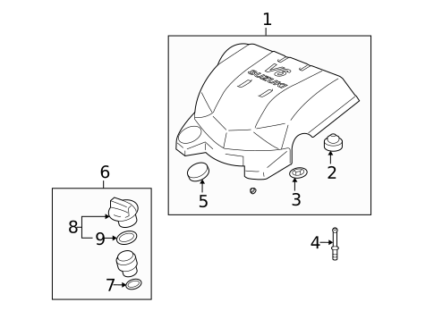 Engine Appearance Cover for 2007 Suzuki XL-7 #0