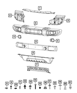 6ND64RXFAA - Frame, Bumper and Fascia: Closeout Panel for Jeep: Wrangler Image