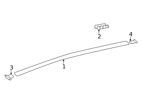 Exterior Trim - Roof for 2000 Hyundai Accent #1
