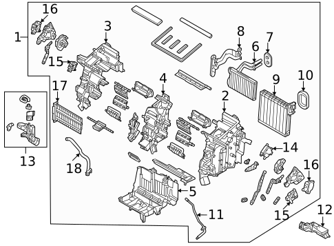 Evaporator & Heater Components for 2023 Kia Sportage #0