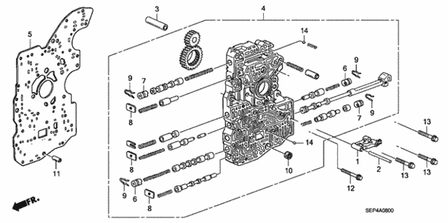 AT Main Valve Body (-'06) for 2005 Acura TL #0