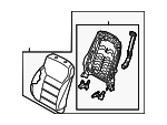 88401C6030CC7 - Body: Seat Back Assembly for Kia: Sorento Image