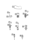 6510013AA - Electrical: Hex Head Bolt And Washer for Mopar Image