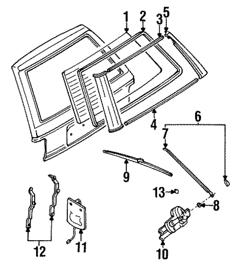 Wiper & Washer Components for 1985 Nissan Maxima #0