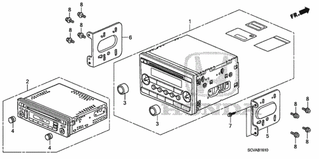 Auto Radio for 2007 Honda Element #0
