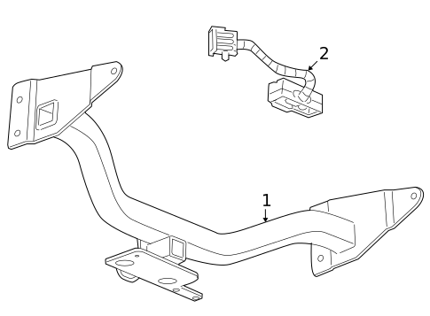 Trailer Hitch Components for 2008 Saturn Vue #0