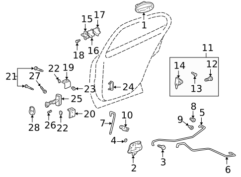 Lock & Hardware for 2005 Pontiac Bonneville #1