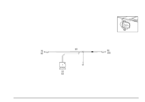 Wiring Harness, Mirror, Automatically Dimming for 1999 Mercedes-Benz SLK230 #0