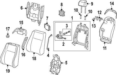 Driver Seat Components for 2025 Audi A8 Quattro #1