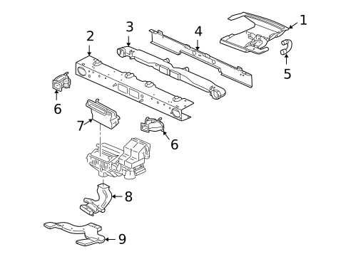 Ducts for 2008 Chevrolet Uplander #0