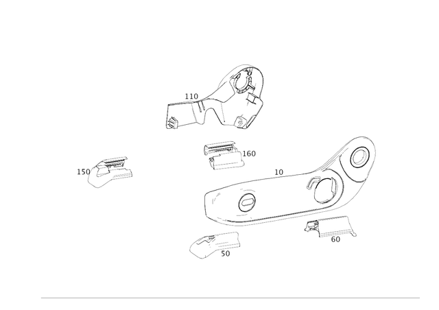 1779191500 - Driver Seat: Cover, Height Adjustment for Mercedes-Benz: 180A, 180b, 220a, A220, A35 AMG, CLA250, CLA35 AMG, CLA45 AMG, CLA45 AMG S, EQB 250+, EQB 300, EQB 350, GLA250, GLA35 AMG, GLA45 AMG, GLB250, GLB35 AMG Image image