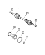 5140893AB - : Axle Half Shaft for Mopar Image