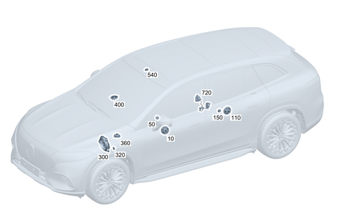 Speaker for 2025 Mercedes-Benz Maybach EQS 680 SUV #0