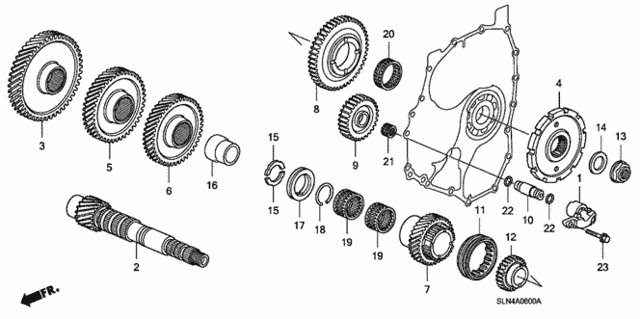 AT Countershaft for 2007 Honda Fit #0