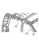 4649144AF - Restraints: Side Curtain Air Bag, Right for Mopar Image