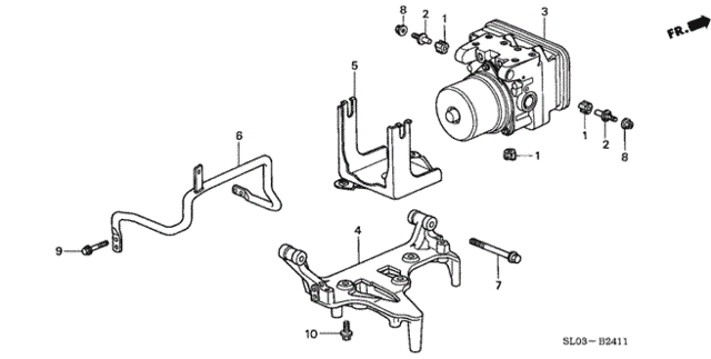 ABS Modulator for 2000 Acura NSX #0