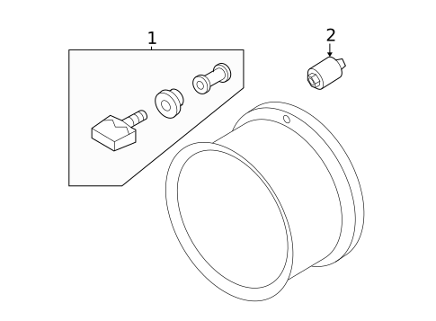 Tire Pressure Monitor Components for 2020 Nissan Frontier #0