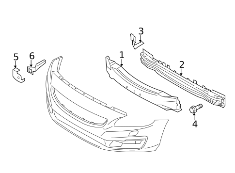 Bumper & Components - Front for 2018 Volvo V60 #2