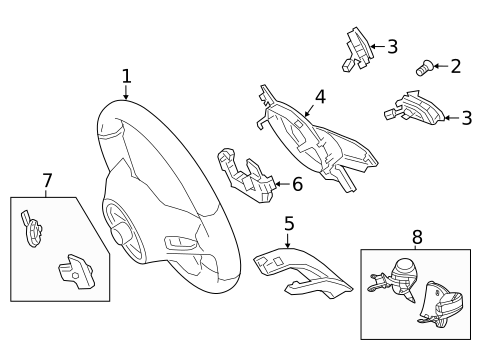 Air Bag Components for 2021 Mercedes-Benz C63 AMG #7