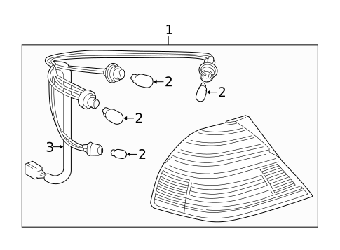 Combination Lamps for 2003 Toyota Avalon #0