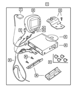82207528 - Mopar Accessories - Component Parts: Vehicle Navigation Kit for Mopar Image
