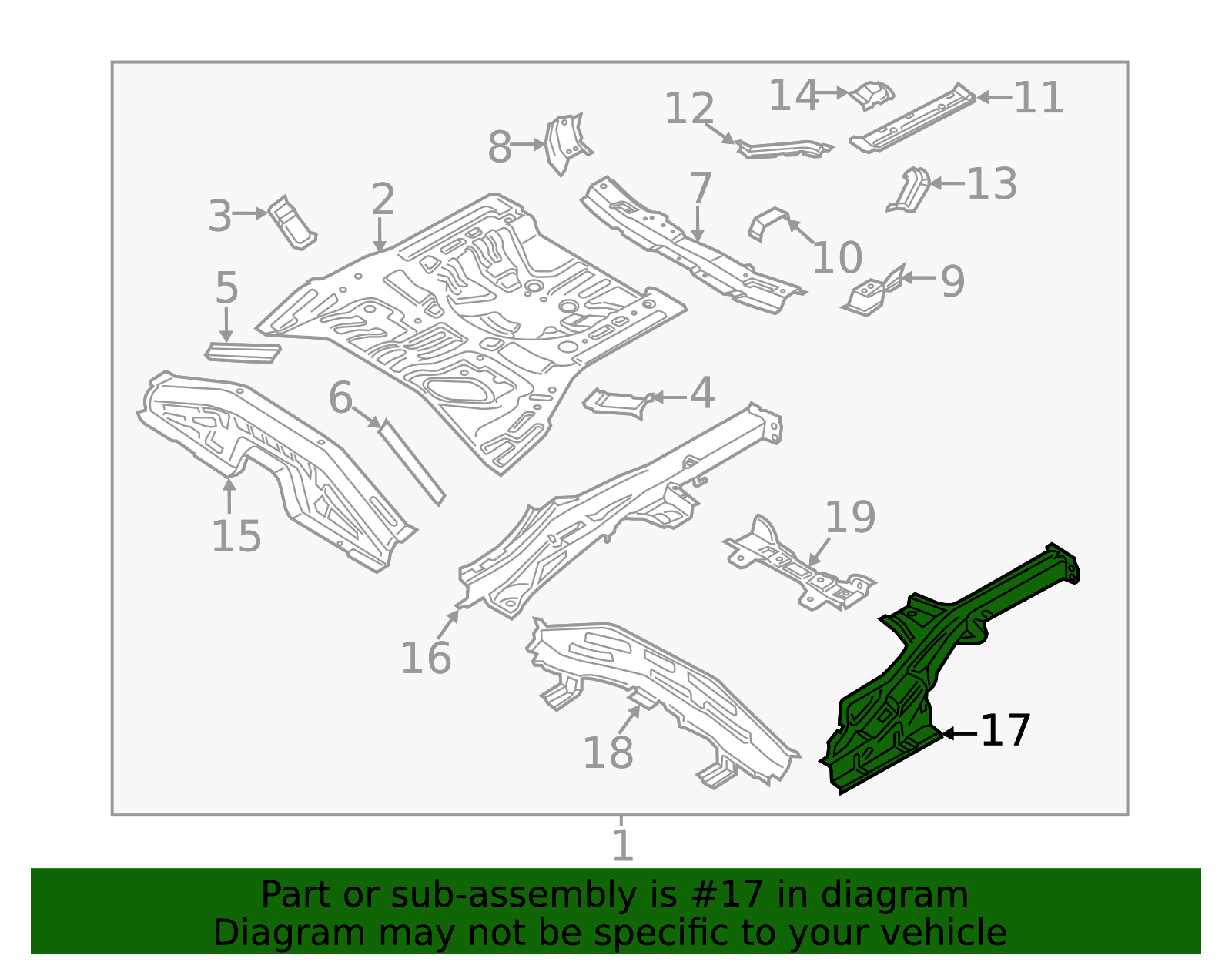Frame Side Member - Structural Chassis Support | AutoNation Parts